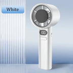 3000 mAh Handheld Mini-Ventilator Elektrischer Handventilator Eiskompresse Hochgeschwindigkeitskühlung USB wiederaufladbar Tragbares LED-Digitaldisplay