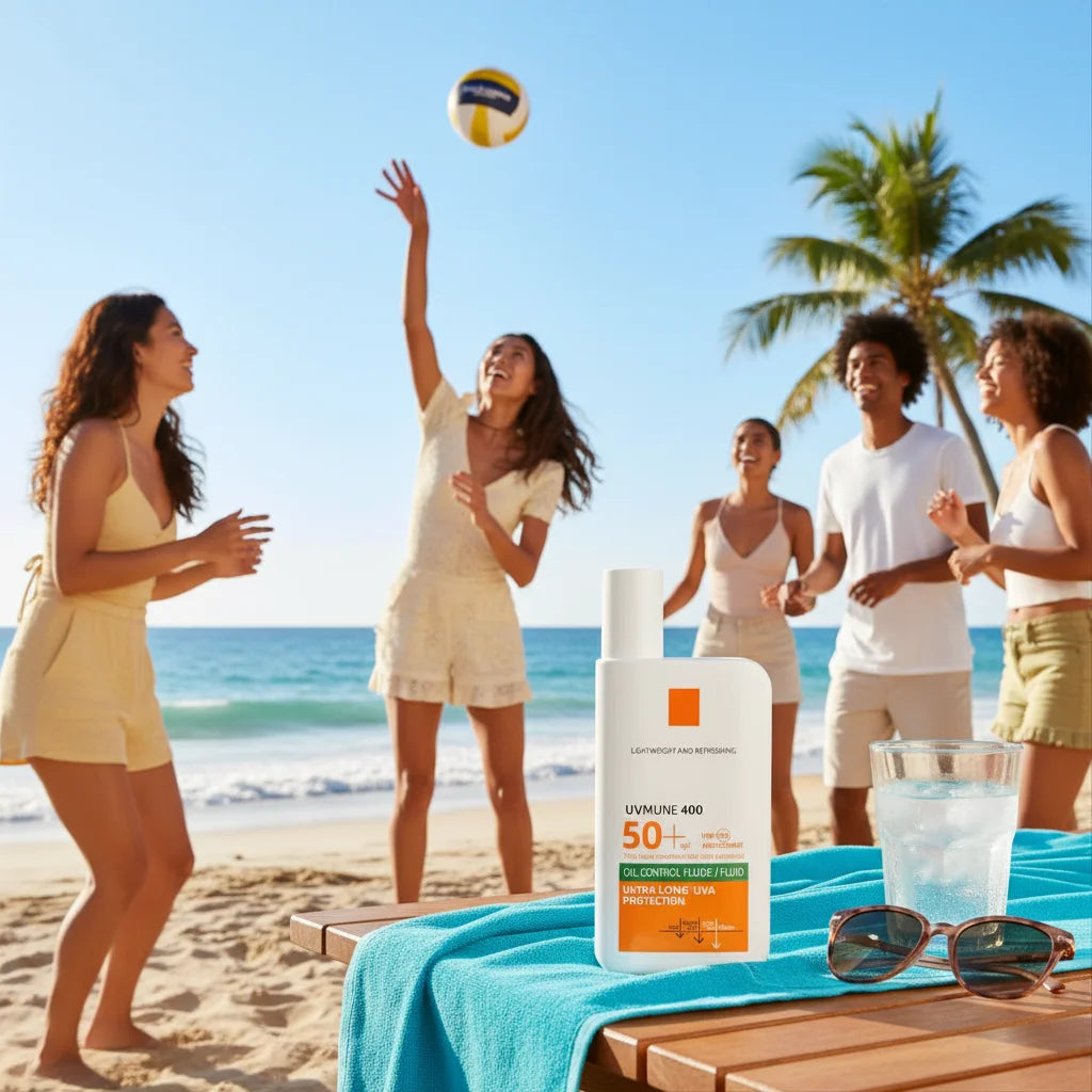 SPF50+ Sonnencreme Lotion Leicht Nicht Fettend UV-Schutz Gesichts- und Körper-Sonnenschutz Langanhaltend Feuchtigkeitsspendend Erfrischender Sonnenschutz
