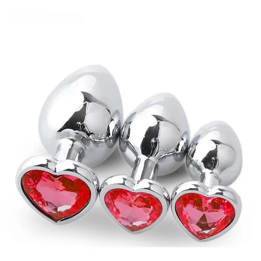 Metall-Analdildo für Frauen, Männer, Paare, Butt Plug, Arsch-Spielzeug, Erwachsenenspiel, Masturbator, Anal S/M/L, Diamant-Sexspielzeug für Erwachsenenprodukte Hauptbild