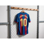 AI CHATGPT Lamine Yamal Kurzarm Fußballtrikot Nummer 10 Jugend Kinder Trainings-Fußballuniform Atmungsaktives Familien-Trikot-Shirt