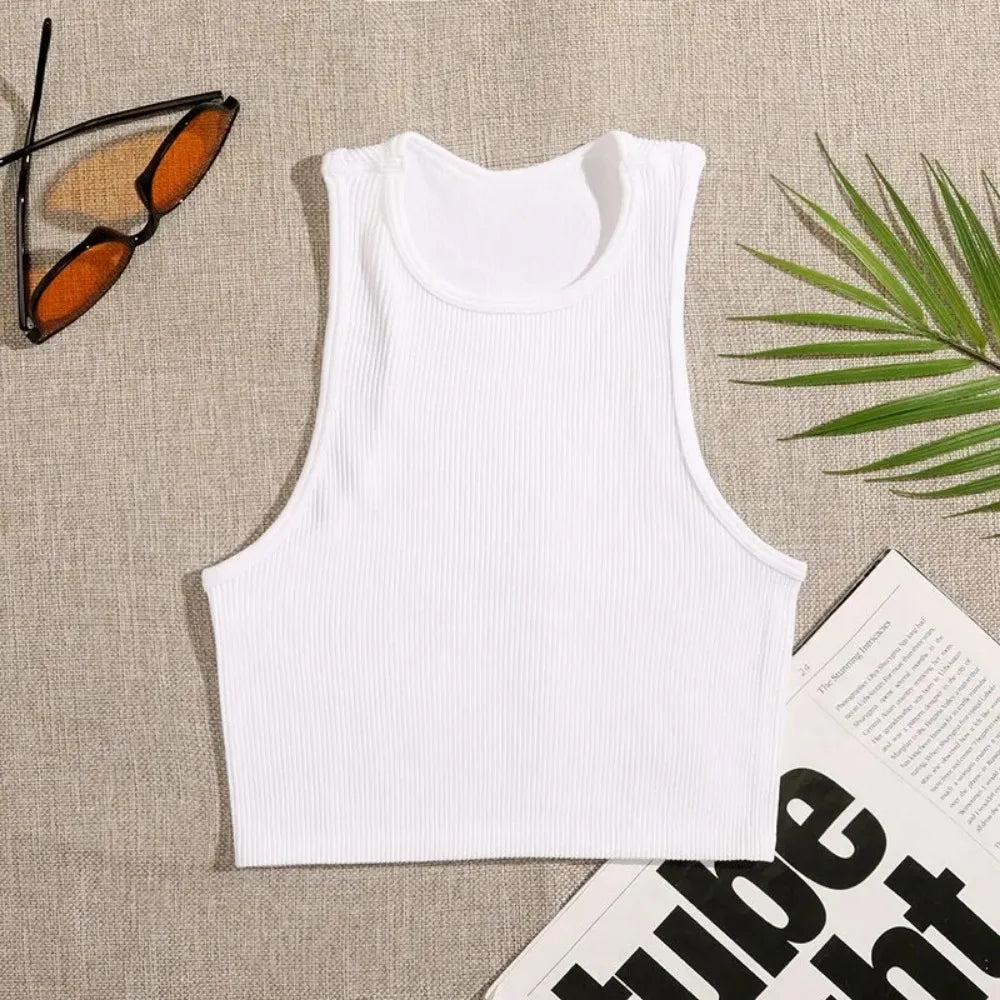 Yoga-Top – Damen-Sportbekleidung – Schwarz-weiß gestreiftes Design – Kurzärmliges Oberteil – Nahtlose Verarbeitung – Streetwear