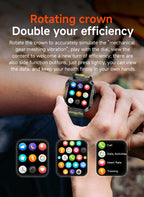 2025Neue GPS Smartwatch für Xiaomi IOS Militärkompass Taschenlampe Smartwatch Herren 10ATM Wasserdicht 100+Sportmodi BT Anruf Uhr