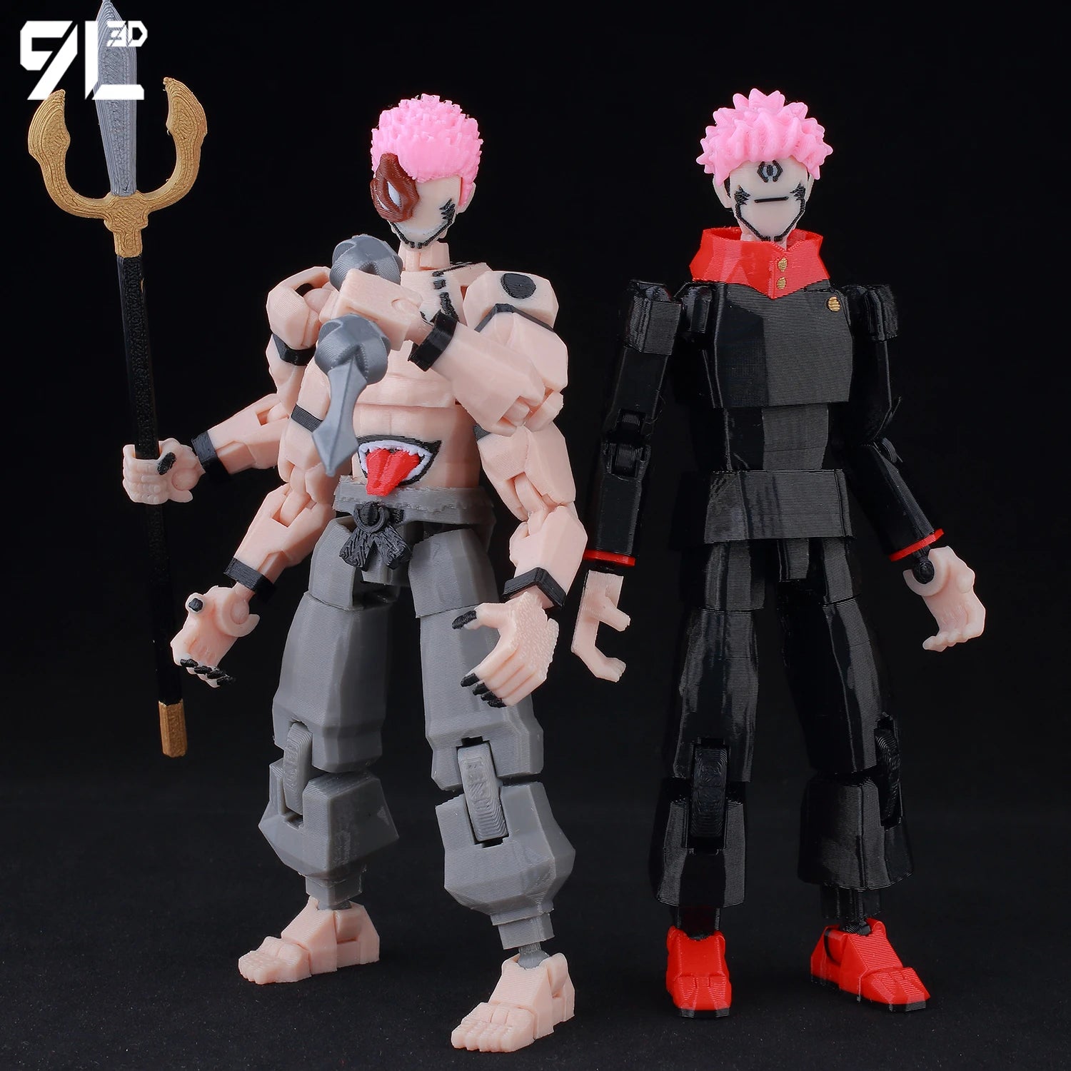 9L3D Lucky13 Gojo Sukuna Jujutsu Fushiguro Toji Gojo Satoru Actionfigur Dummy13 T13 Mehrgelenkige Sammlerstücke Titan13