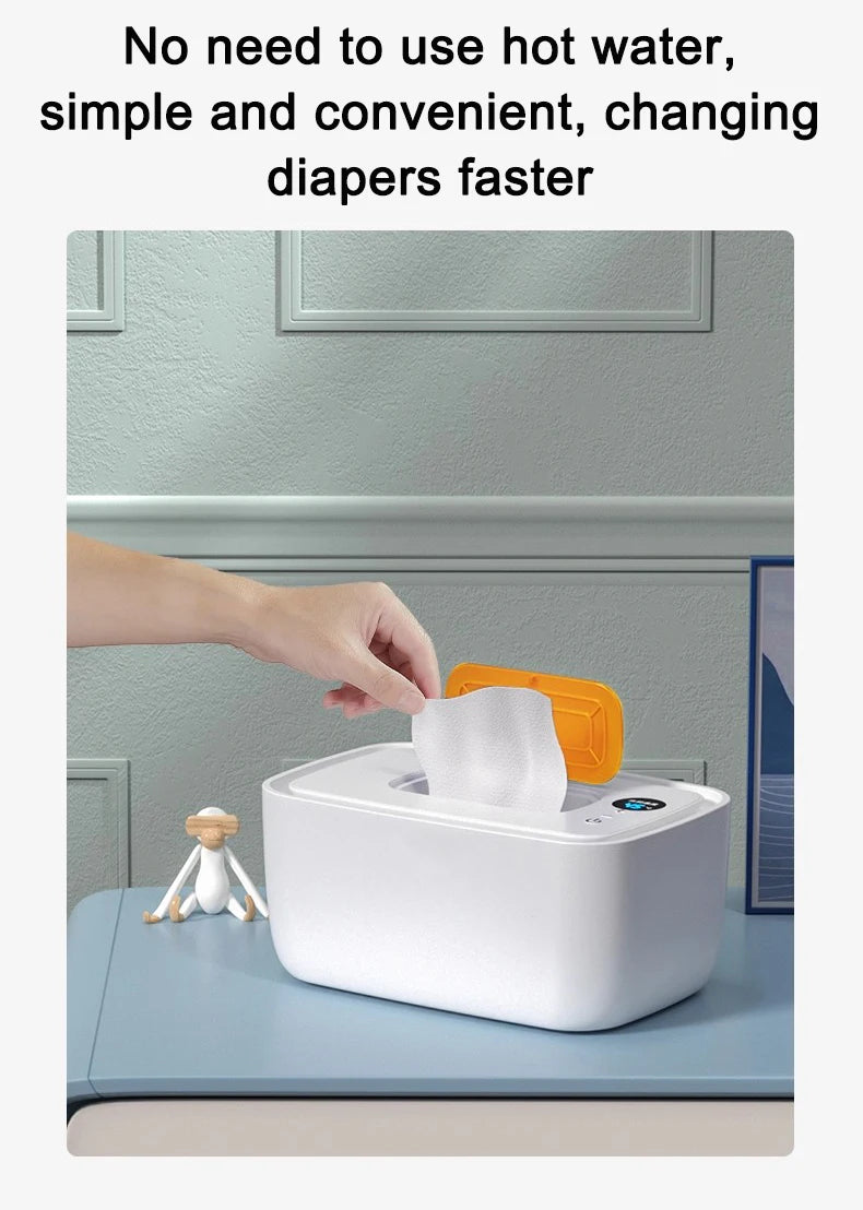 Tragbarer Baby Feuchttücherwärmer Spender Feuchttücher Thermostat Wärmer Taschentuchbox Servietten Elektrische Heizung Isolierung Anzeige