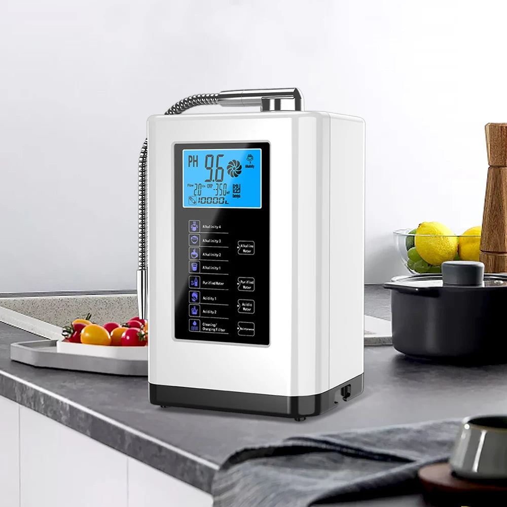 Alkalische Wassermaschine Ionisator PH Wassergerät Alkalischer Wasserspender 5 Platten Platinbeschichtung Alkalischer Wasserionisator