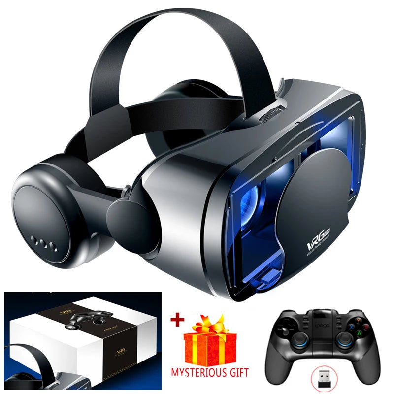 Virtual Reality 3D VR Headset Smart Glasses Helm für Smartphones Handy Mobile 7 Zoll Linsen Fernglas Brille Geräte