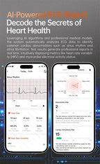 2026 Neue Smartwatch NFC EKG+PPG Blutsauerstoff Harnsäure Blutdruck Saphir Smartwatch Herren für Android iOS Smartwatch Herren