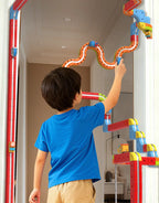 Magnetisches Bullet Train Set für Kinder mit elektrischer Lokomotive, DIY-Gleisbausteinen, pädagogischem MINT-Bauspielzeug, Geburtstagsgeschenk