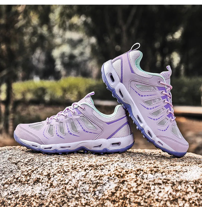 Summer Mens Trekking Shoes Hiking Shoes Women Trail Running Shoes Outdoor Sneakers Upstrem Aqua Water Shoes Hike Anti-Skid Grip