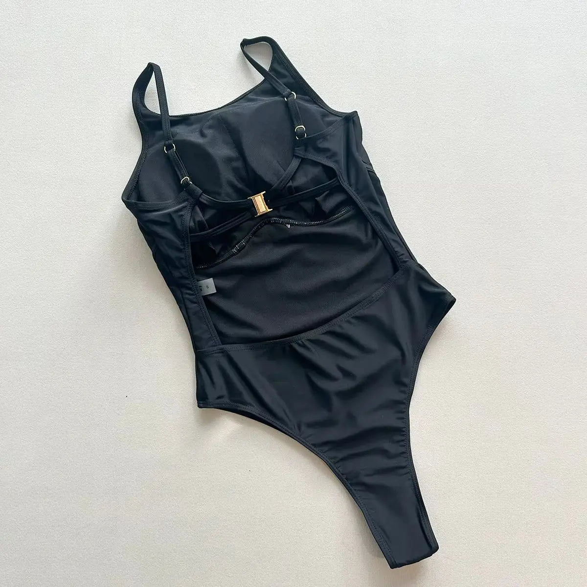 Thong 2025 Sexy Damen Einteiler Badeanzug Bademode Weiblich Einfarbig High Waist Monokini Schwimmanzug Badeanzug Biquini Strandmode Zweitbild
