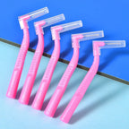 100x L-förmige Interdentalbürste mit Draht für Zahnspangen, Interdentalbürste, kieferorthopädische Zahnbürste, weiche Borsten, Mundpflege