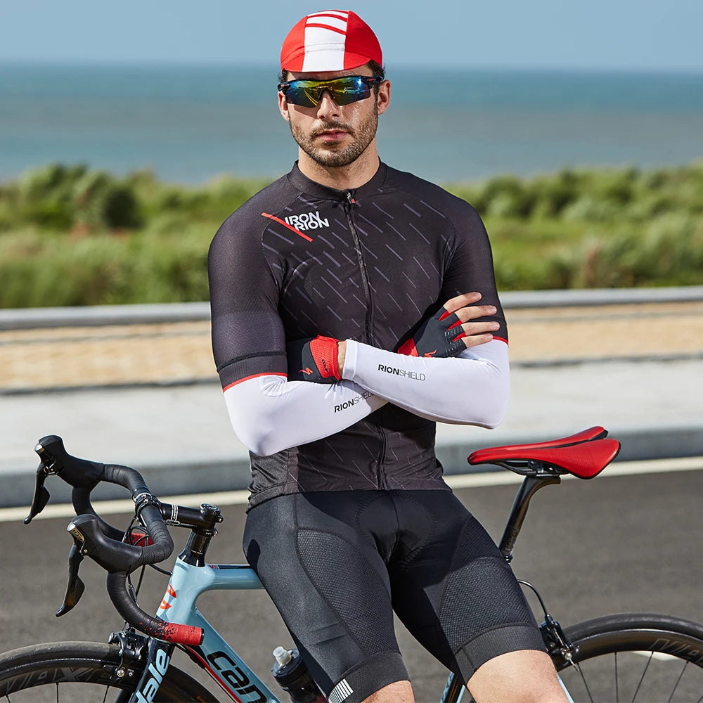 RION Radhose Mountainbike Atmungsaktiv Herren Gepolsterte Radhose Triathlon Herren Pro Lycra Fahrradhose MTB Kleidung