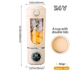 Neuer tragbarer Saftmixer für Shakes Smoothie 700ML Robuster Entsafter Stahlklingen 2-in-1 Mixer Flasche Smoothie tragbar