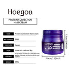 250g Keratin-Glättende Haarmaske Haare wiederherstellen, weicher machen, Glanz verleihen, Glätteisen Tiefenreparatur-Conditioner für trockenes, geschädigtes, krauses Haar