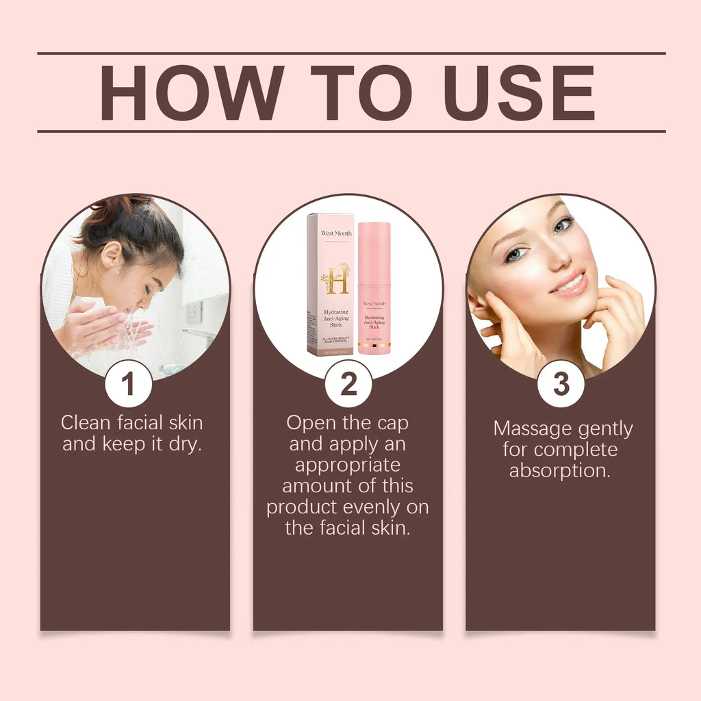 Kollagen Anti-Falten Multi Bounce Balsam Stift Sofortige Anti-Aging Straffung Anhebung Aufhellung Mattierende Gesichtshaut Feuchtigkeitspflege Kosmetik