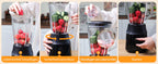 Aigostar Standmixer und Smoothie Maker, 1,5 Liter Glasbehälter, Titanbeschichtete Klingen, Eisfunktion, 2 Geschwindigkeiten + Pulsfunktion