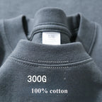 Sommer Baumwolle Strapazierfähiges 300-Gramm-T-Shirt aus amerikanischer Reinbaumwolle für Herren mit kurzen Ärmeln, lässiges Basic-Oberteil, Oversized T-Shirt
