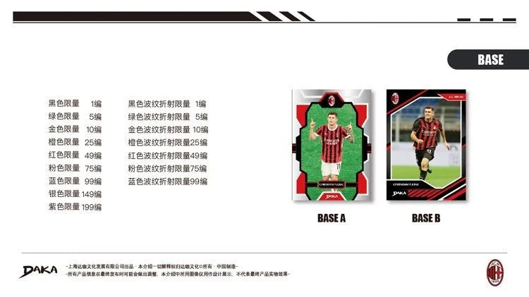 Wholesale Daka 2025-2026 Collection Cards Top Audience Machester Cuty Juventus Ac Milan Internazionale Milano Football Star Toy