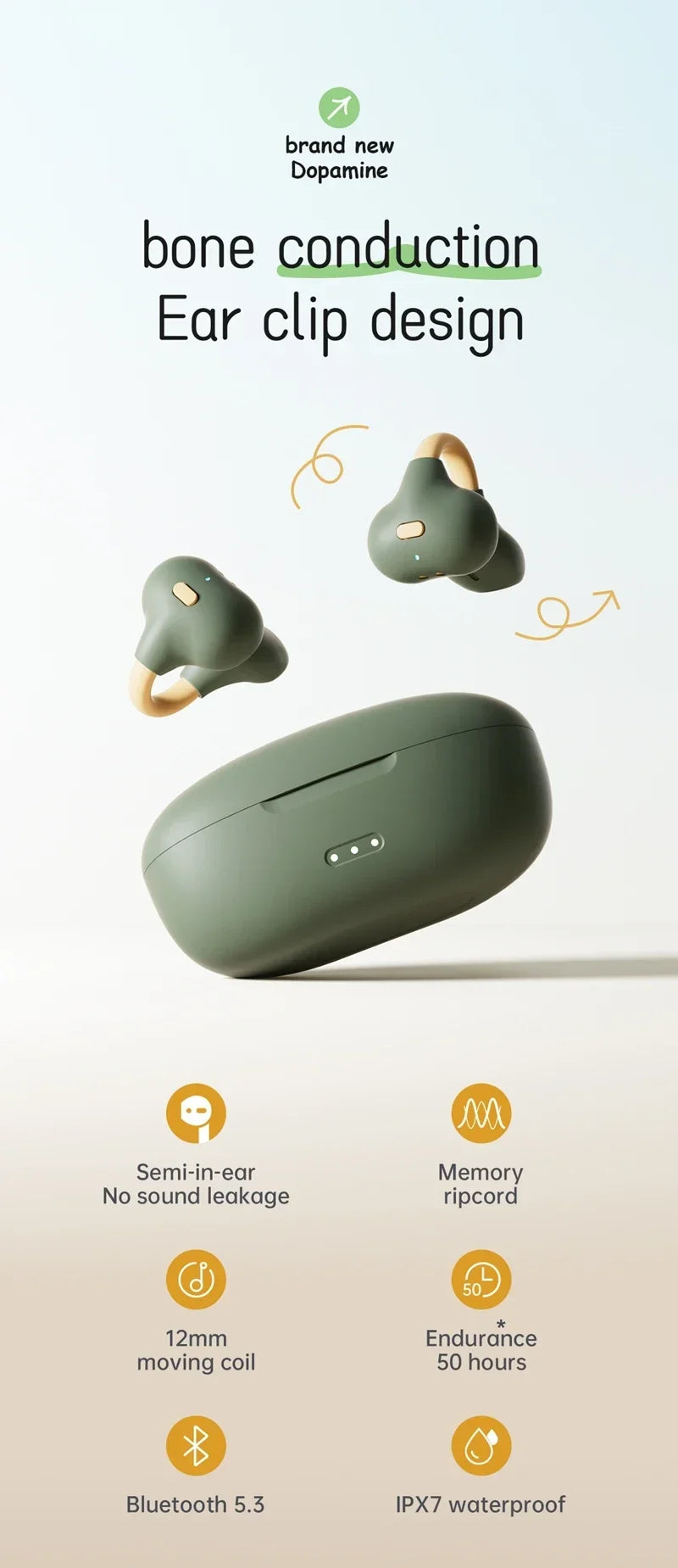 Lenovo Wireless Headsets Bluetooth 5.3 ENC Earbuds LED Power Display TWS Sport Noise Cancel Kopfhörer mit Mikrofon für iPhone