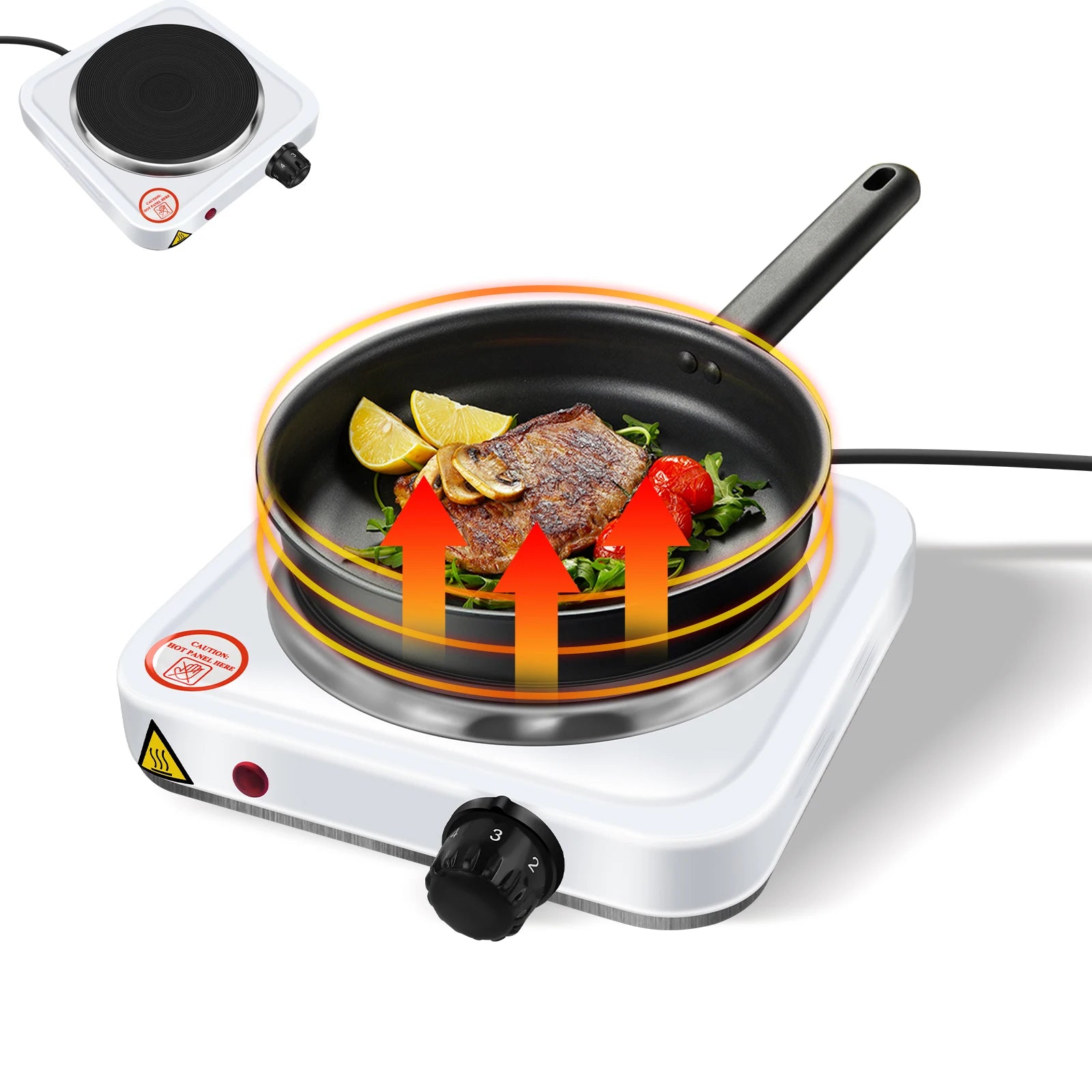 5-Speed 1000W Electric Stove Hot Plate Iron Burner Home Kitchen Cooker Coffee Heater Household Cooking Appliances Hauptbild