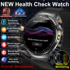 2026 Neue genaue Körpergesundheitsanalyse Smartwatch Herren EKG Blutfette Harnsäure Blutdruck Körperfett Sprachanruf Smartwatch