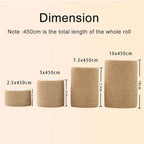 10 Rollen Medizinischer Klebeverband Elastisches Atmungsaktives Sport-Selbstklebeband Beige Wickelband für Finger Handgelenk Knöchel Erste Hilfe