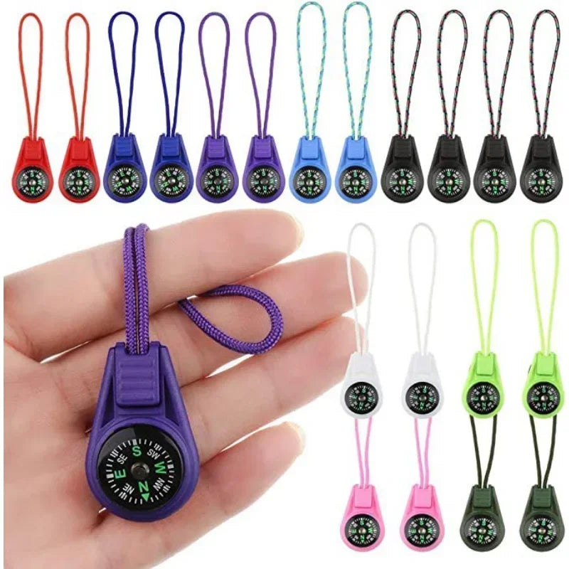 Mini Taktischer Kompass Schlüsselanhänger Outdoor Survival Tool für Camping, Wandern, Abenteuer - Taschennavigator für Jagd & Klettern