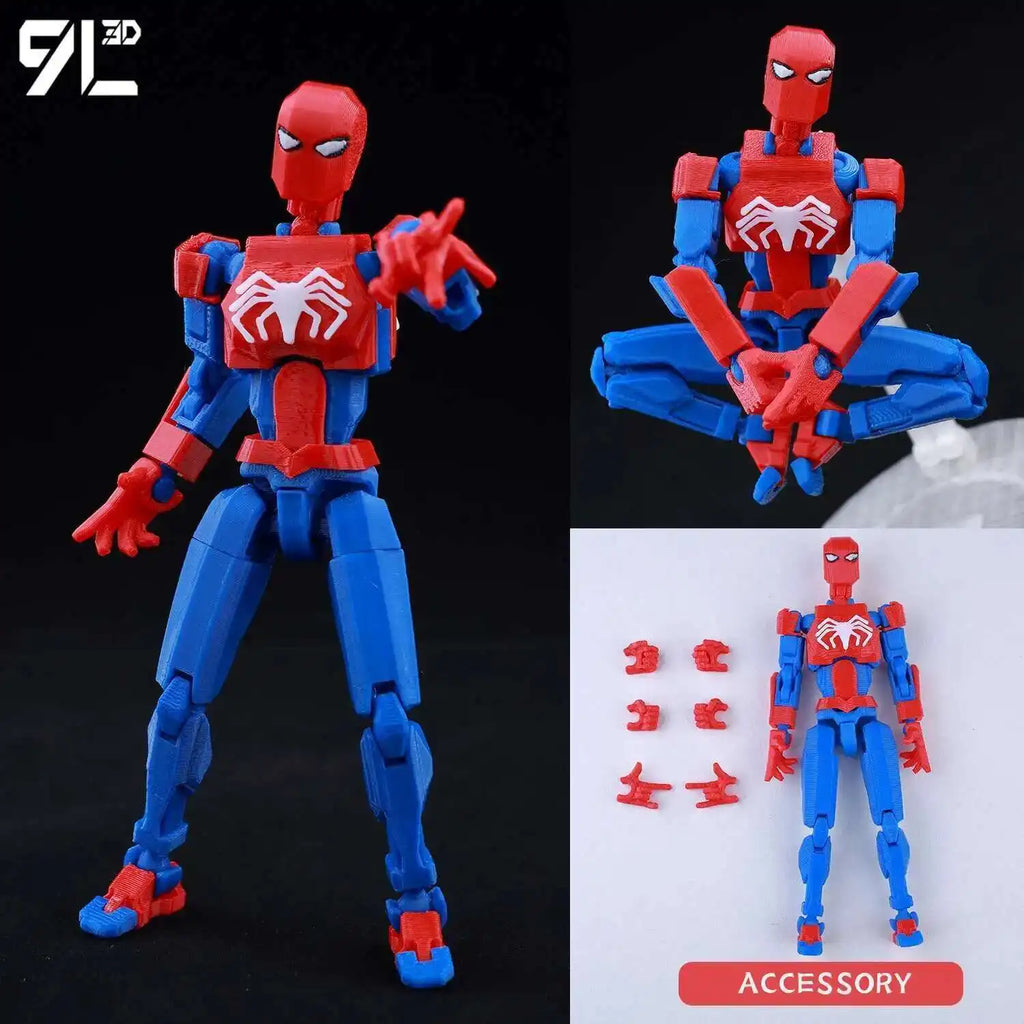 9L3D Gedruckte Deadpool Wolverine Batman Spider-Man Venom Actionfiguren Dummy13 Lucky13 T13 Anime Modell Spielzeug Sammlerstücke Geschenke