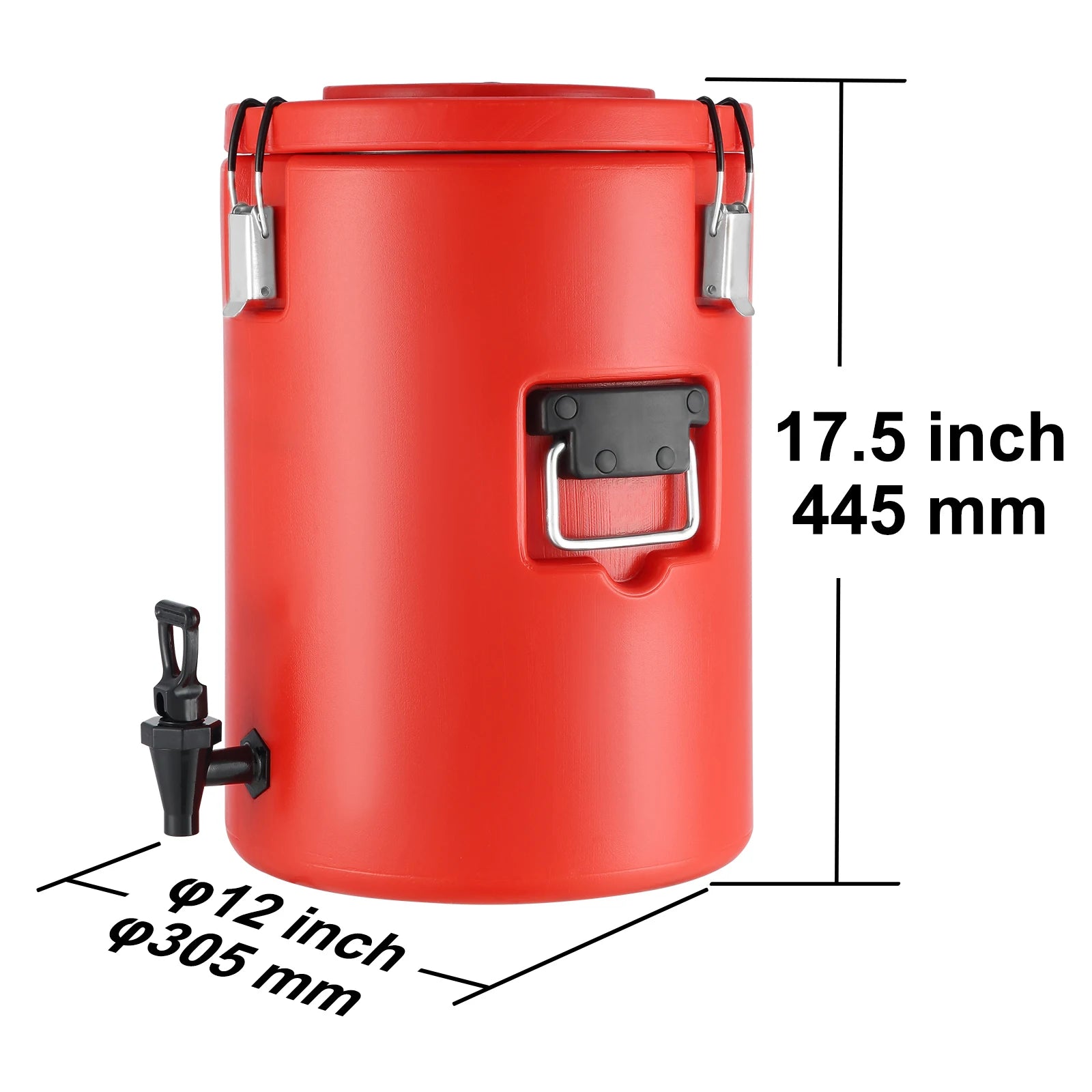 SucceBuy Edelstahl Isolierter Getränkespender 7,6 Liter Thermos-Heiß- und Kaltgetränkespender