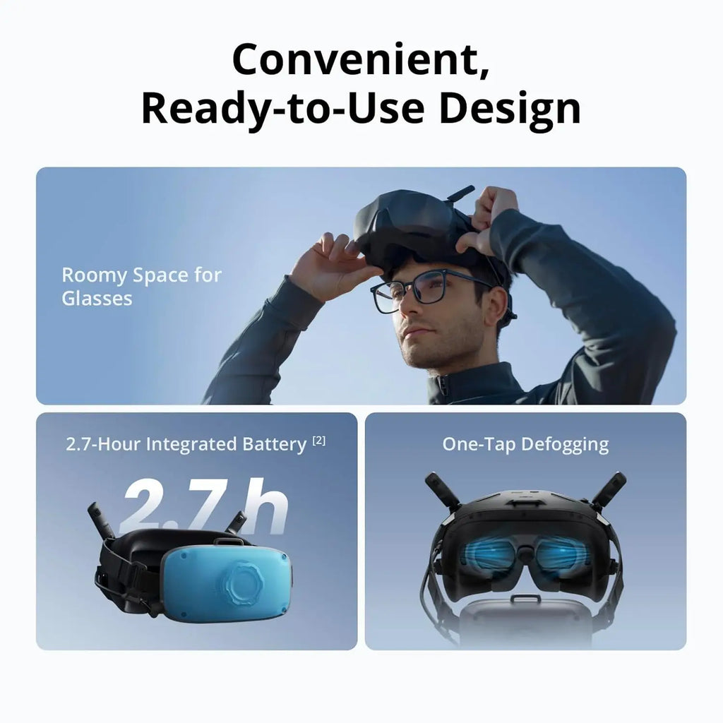 DJI Goggles N3 FPV-Brille 1080p Ultra-Weitbildschirm Immersives Flugerlebnis FPV Drahtlose Streaming-Brille N3