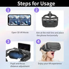 VR Brille Virtual Reality Headset Viar Geräte Helm 3D Linsen Smart Goggles Für Smartphones Telefon Mobile Gogle Spiel Zubehör