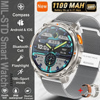 2026 Neue T-Rex 3 Ultra 1100mAh Smartwatch 5ATM Wasserdicht Outdoor Sport GPS Track Herzfrequenz Kompass Bluetooth Anruf Smartwatch