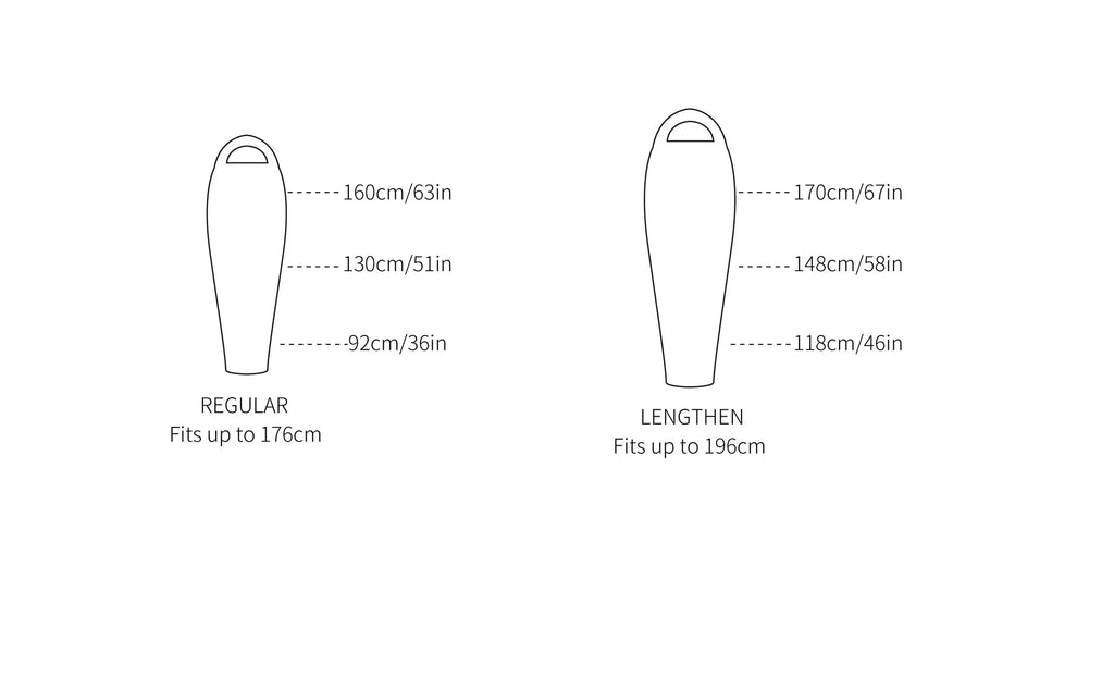 AEGISMAX LETO & NANO 700FP Ultra Dry Goose Down Sleeping Bag Ultralight Down Sleeping Bag for Camping and Hiking