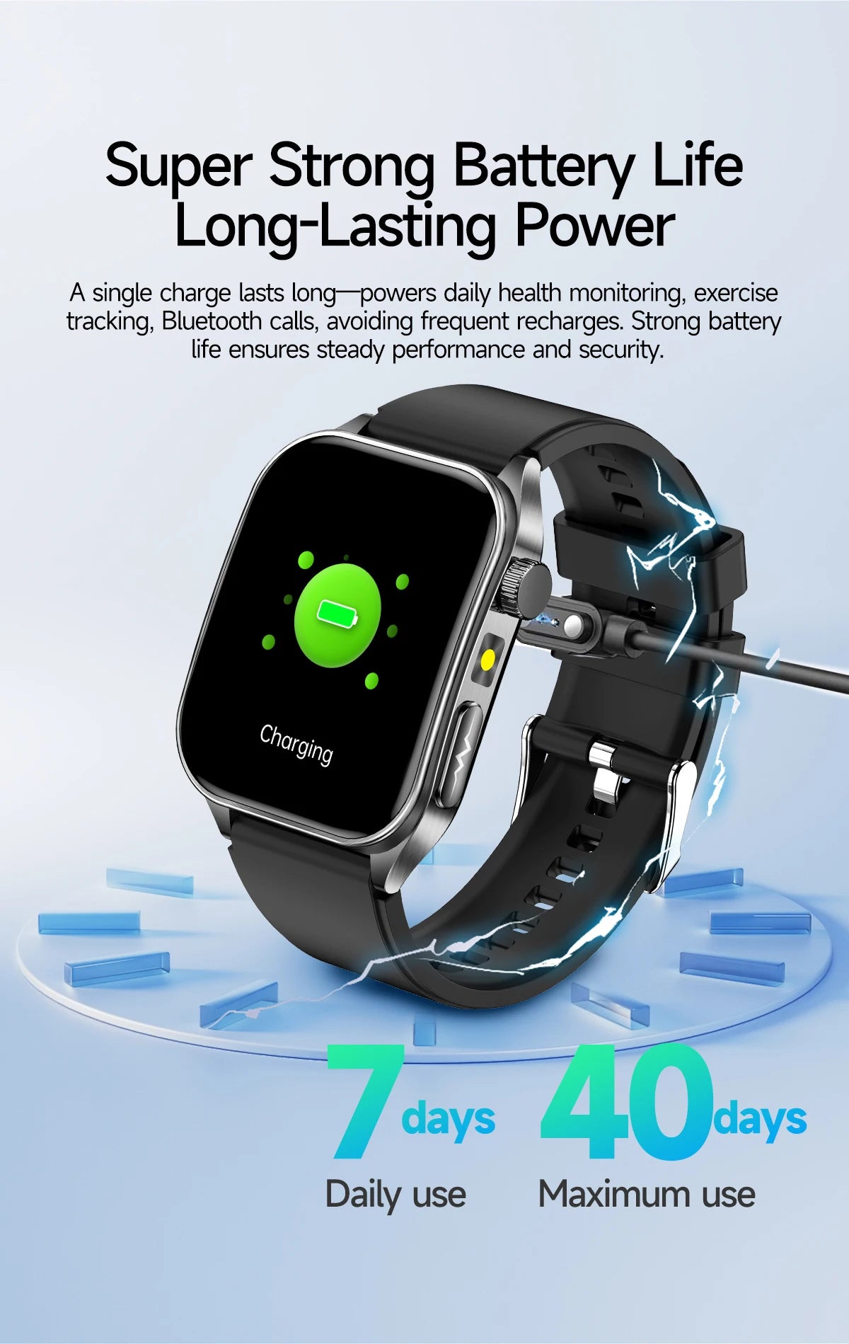 2026 Neue Gesundheits-Smartwatch Lasertherapie Reduziert Drei Hochs Blutsauerstoff Blutdruck Harnsäure Blutfette EKG-Smartwatch Für Herren