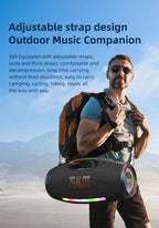 ZEALOT-S89 250W Wasserdichter tragbarer Bluetooth-Lautsprecher, kabelloser Outdoor-Boombox-SubwooferDreifach passive Radiatoren-Tiefer Bass