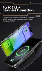 QI 2.1 Magnetische Powerbank Kabelloses Schnellladen Tragbarer externer Ersatzakku für iPhone 12-17 Pro Watch Airpods 5000/10000mAh