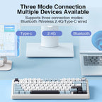 AULA F75 2.4G Kabellos/Bluetooth/Kabelgebunden Gaming Mechanische Tastatur RGB Angepasstes 75% Layout OEM Profil Gasket Struktur