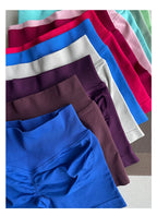 TKITK Shorts Nahtlose Yogahosen Damen Fitness Outfits Shark Bite Shorts für Fitnessstudio Laufen Radfahren Leggings
