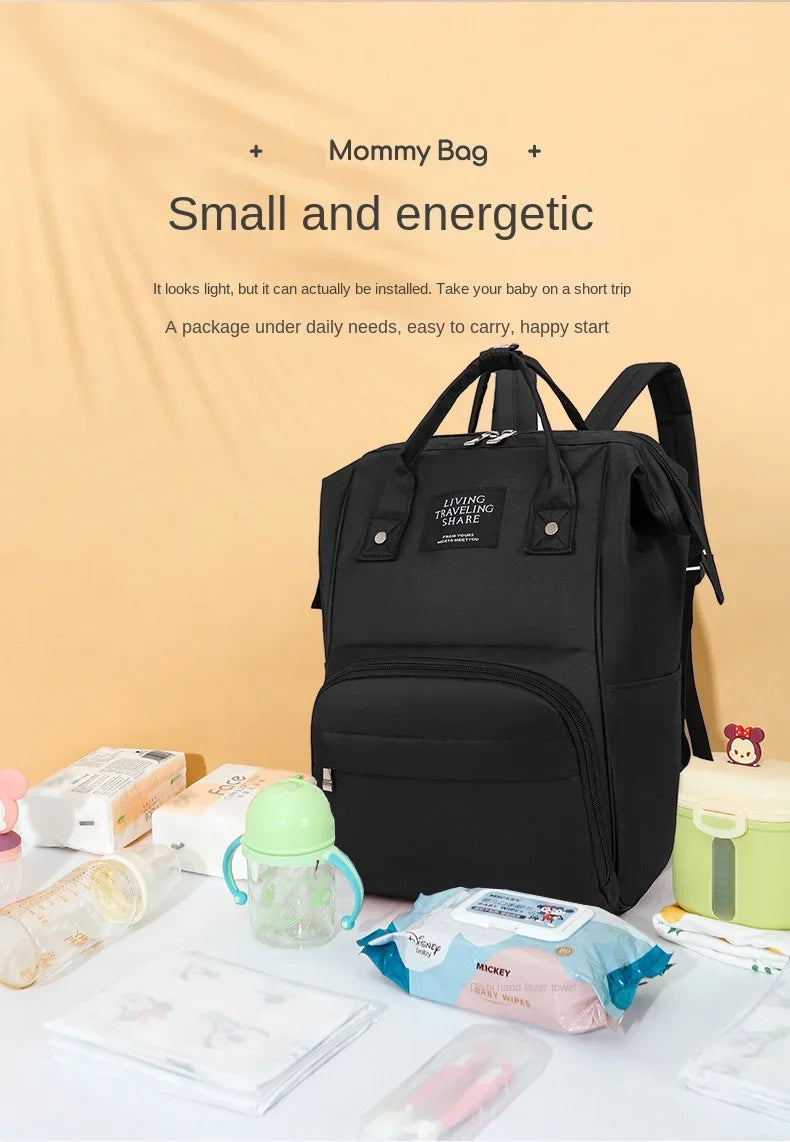 Wickelrucksack Windeltasche Mama Große Kapazität Taschen Mama Baby Multifunktionale Wasserdichte Outdoor Reise Windeltaschen für die Babypflege