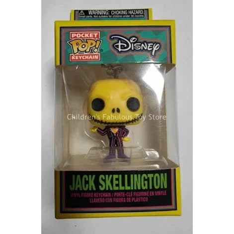 Neue FUNKO Schlüsselanhänger Disney Dämonin Prinzessin Bella Arielle Alice Anna Elsa Bell Jack Sally Stitch Actionfigur Spielzeug Ornamente
