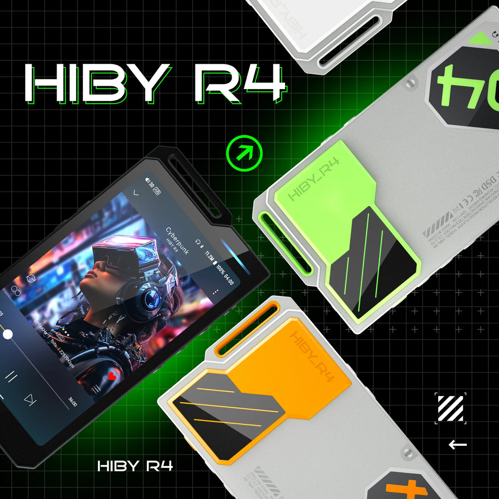 HiBy R4 ES9018Q2M*4 Android12 HiFi-Musikplayer MP3-Audio Bluetooth WiFi DSD256 MQA 16x USB DAC Kopfhörer-Verstärker 11 Std. 4,7'' OPA1652