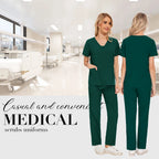 Niaahinn Scrubs Uniforms Sets Großhandel Medizinische Kasacks Stretch-Anzug Gesundheitswesen Pflegeuniform Unisex OP-Kasacks Damen Herren