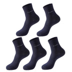 5 Paar/Herren Bambussocken Bequem Atmungsaktiv Freizeit Business Herren Crew Socken Hohe Qualität Antibakteriell Wadenhohe Socken EU39-45