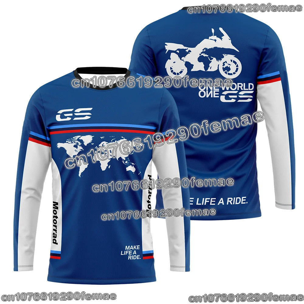 Heißer Verkauf GS Adventure Motorrad Gedenk-T-Shirt Outdoor Motorradfahren Bequemes Oberteil für Adventure Bike Liebhaber