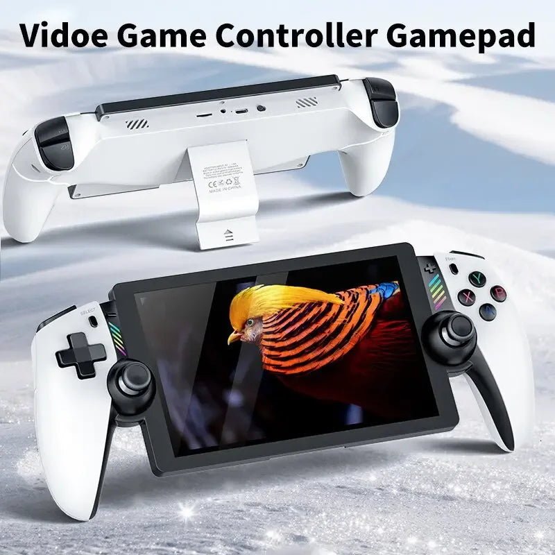 M28 Retro Handheld-Videospielkonsole, 7,1-Zoll-Bildschirm, über 30 Emulatoren für PS2/PS1/PSP, 3D-Dual-Analog-Sticks [God of War Klassiker