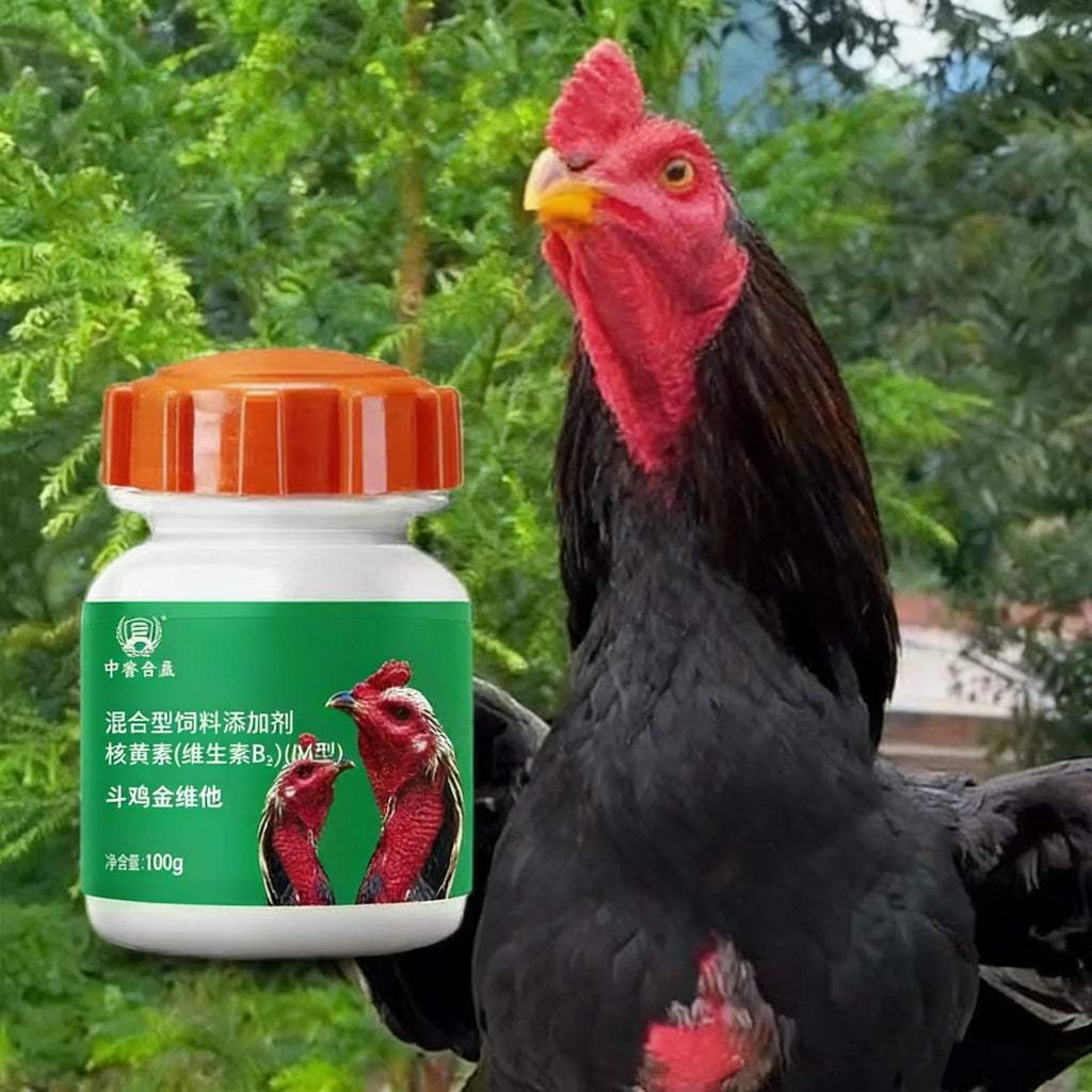 100g Kampfhähne Vitamin Komplex Multivitamin Präparat mit 13 essentiellen Vitaminen Stärkt das Immunsystem, beugt Gicht und schwachen Beinen vor
