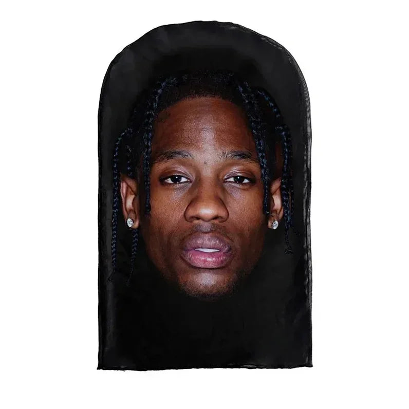Neue 3D-gedruckte Kanye Maske Drake Elastisches Mesh Vollgesichtsmaske für Unisex Cosplay Kopfbedeckung Party Simulation Sturmhaube Mütze Kopfbedeckung