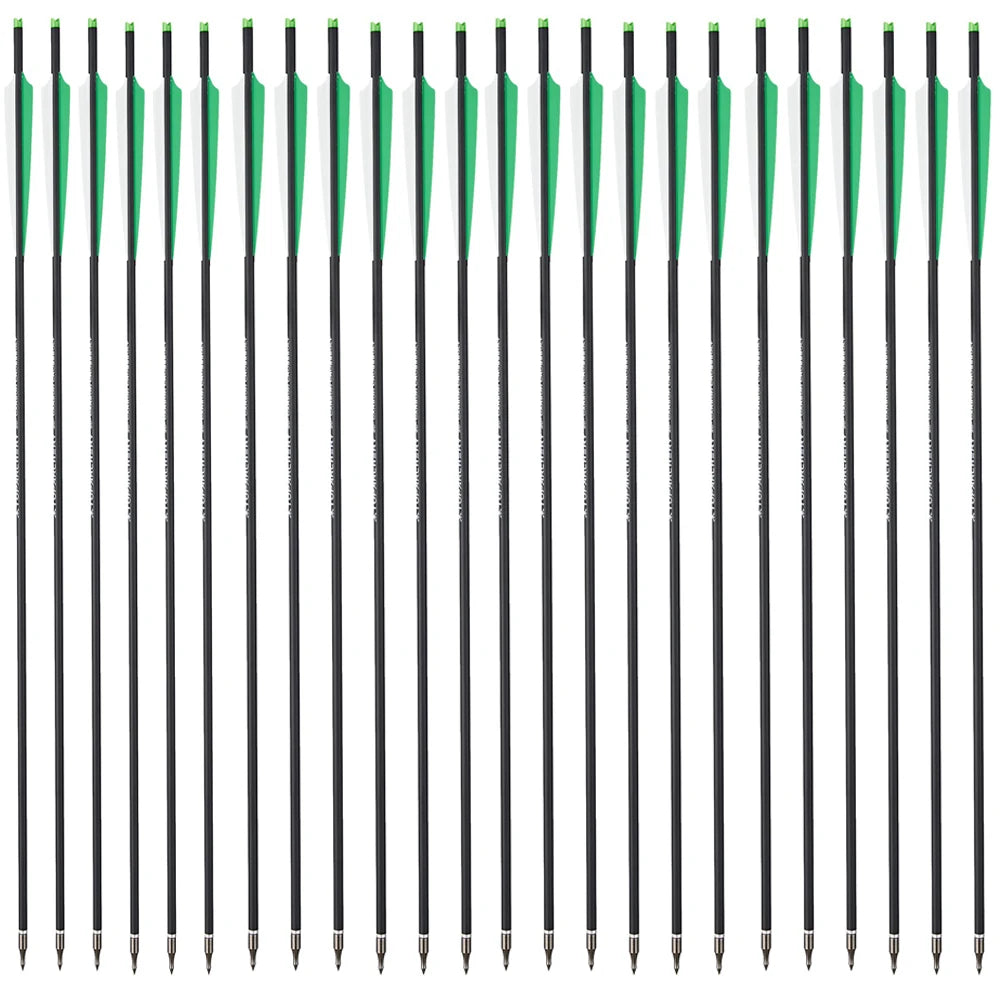 Carbon-Armbrustpfeil mit ersetzter Pfeilspitze, Bogenschießbolzen, Schießzubehör, Jagd, ID8.8, AD7.6, 20"