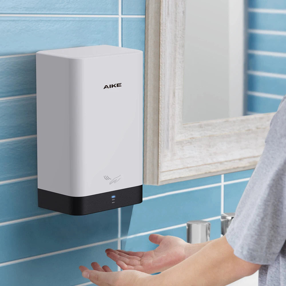 AIKE Automatischer Wand-Händetrockner Tragbarer Mini-Händetrockner WC Hände trocknen 10-15s Schnelles Trocknen 900W 110V oder 220V AK2822
