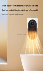 Small Wall Mounted Fast Heating Space Heater with Night Light & Overheat Protection for Home Office Bedroom Study 2026